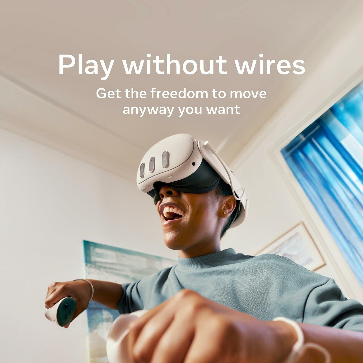 Meta Quest 3 512GB | Thirty Percent Sharper Resolution — 2X Graphical Processing Power — Play Without Wires