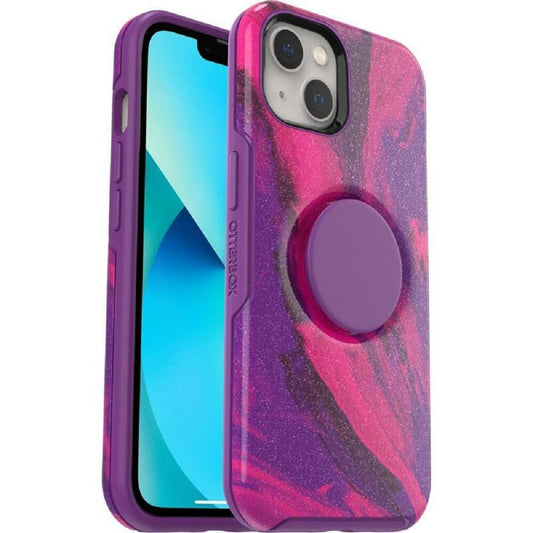 OtterBox + Pop Symmetry Series Case for iPhone 13 - (Berry Flow)