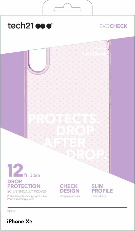 Tech21 Evo Check iPhone XR - Orchid