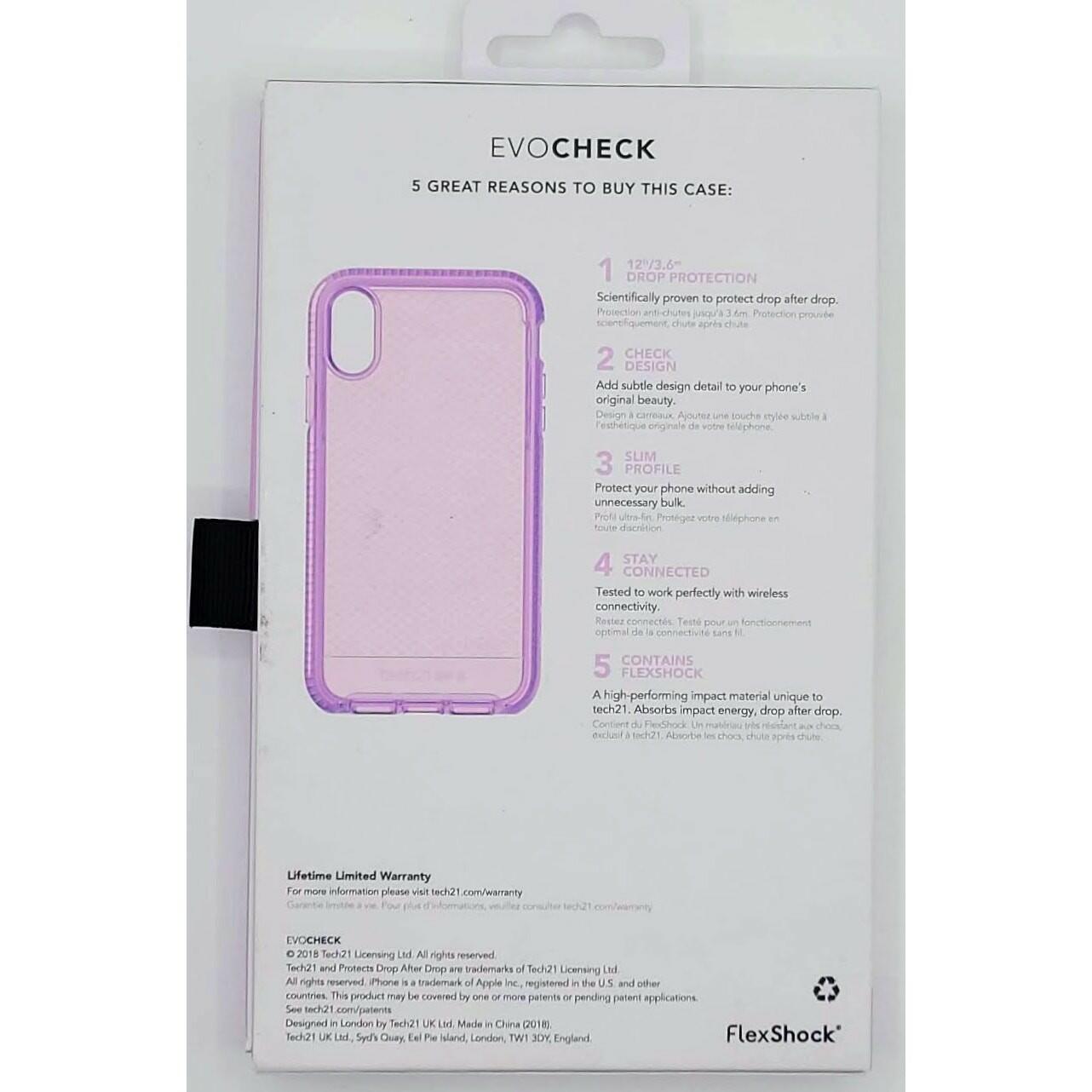 Tech21 Evo Check iPhone XR - Orchid