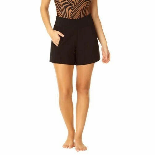 Hurley Womens Pull On Swim Short (Black  Large)