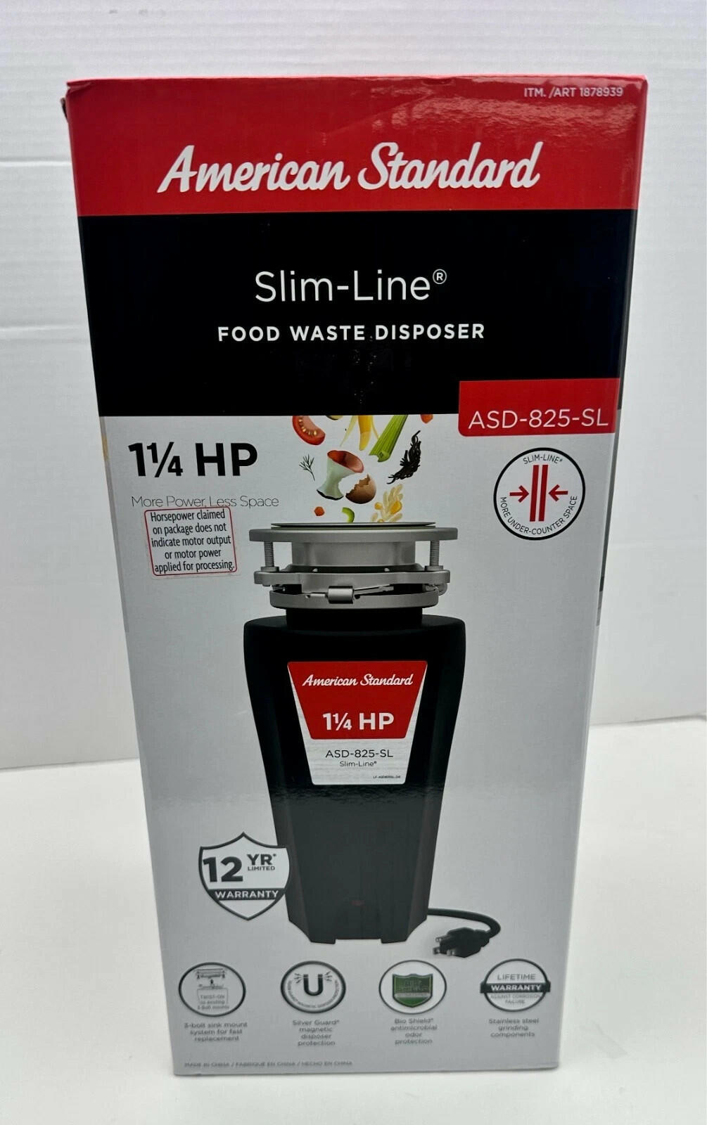 American Standard Slim-Line 1.25HP Garbage Disposer 10-US-ASD-825-SL