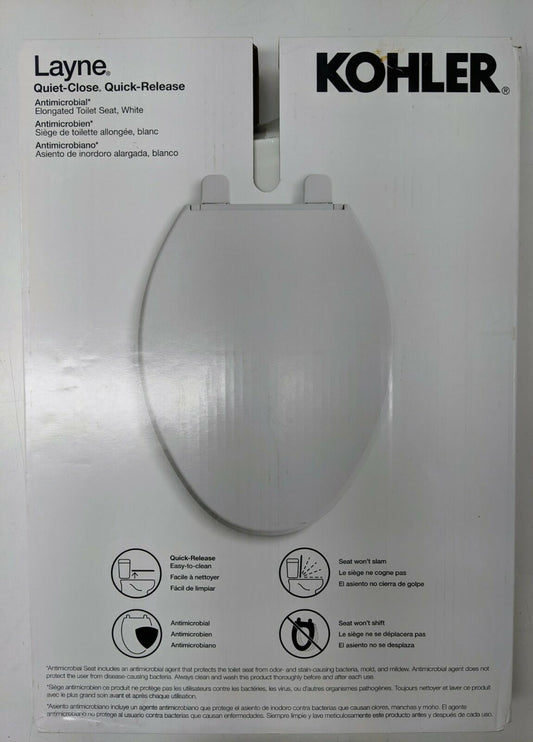 Kohler Layne Quick Release Toilet Seat White