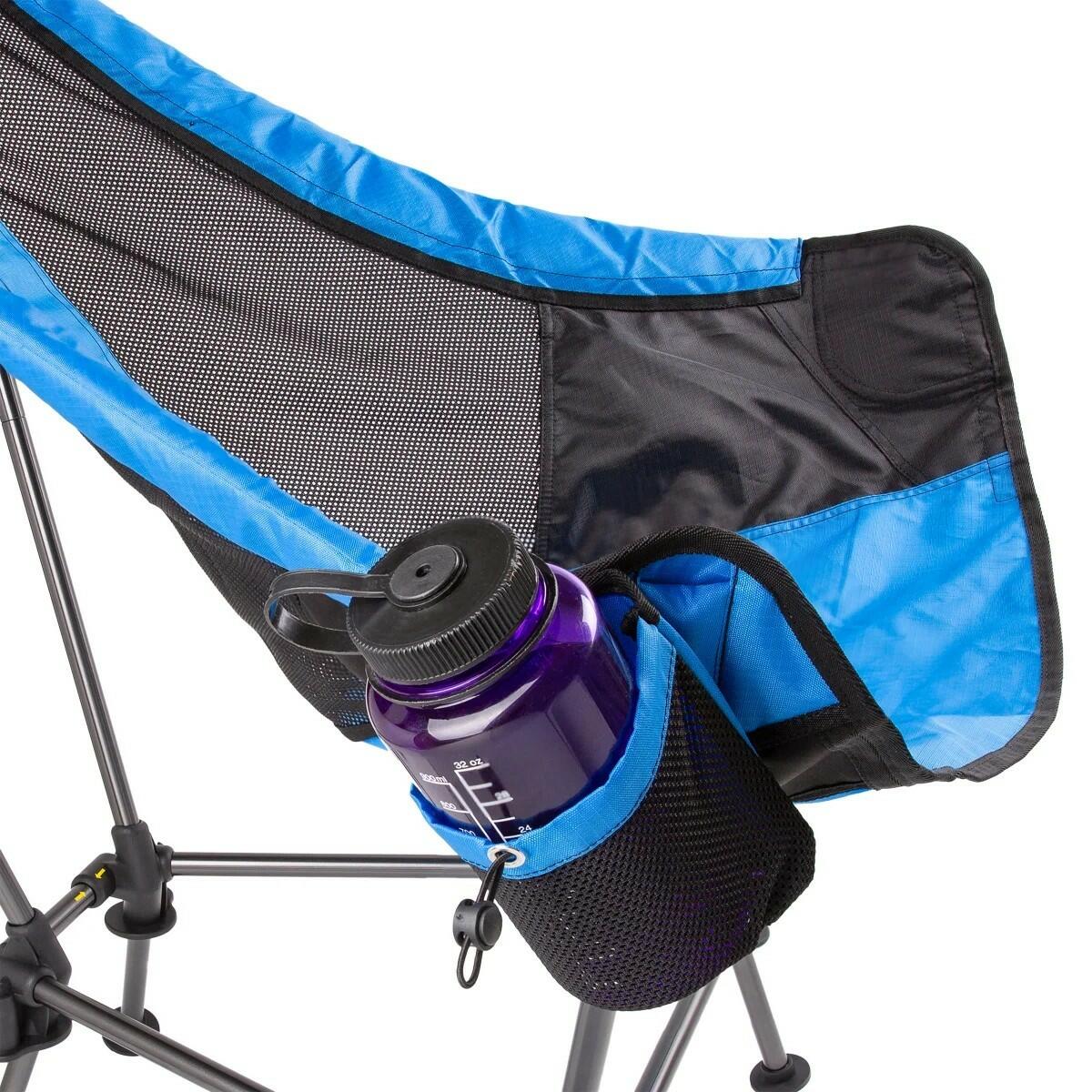 Cascade Mountain, Tech Flex Height Sling Chair w Carry Bag - Blue