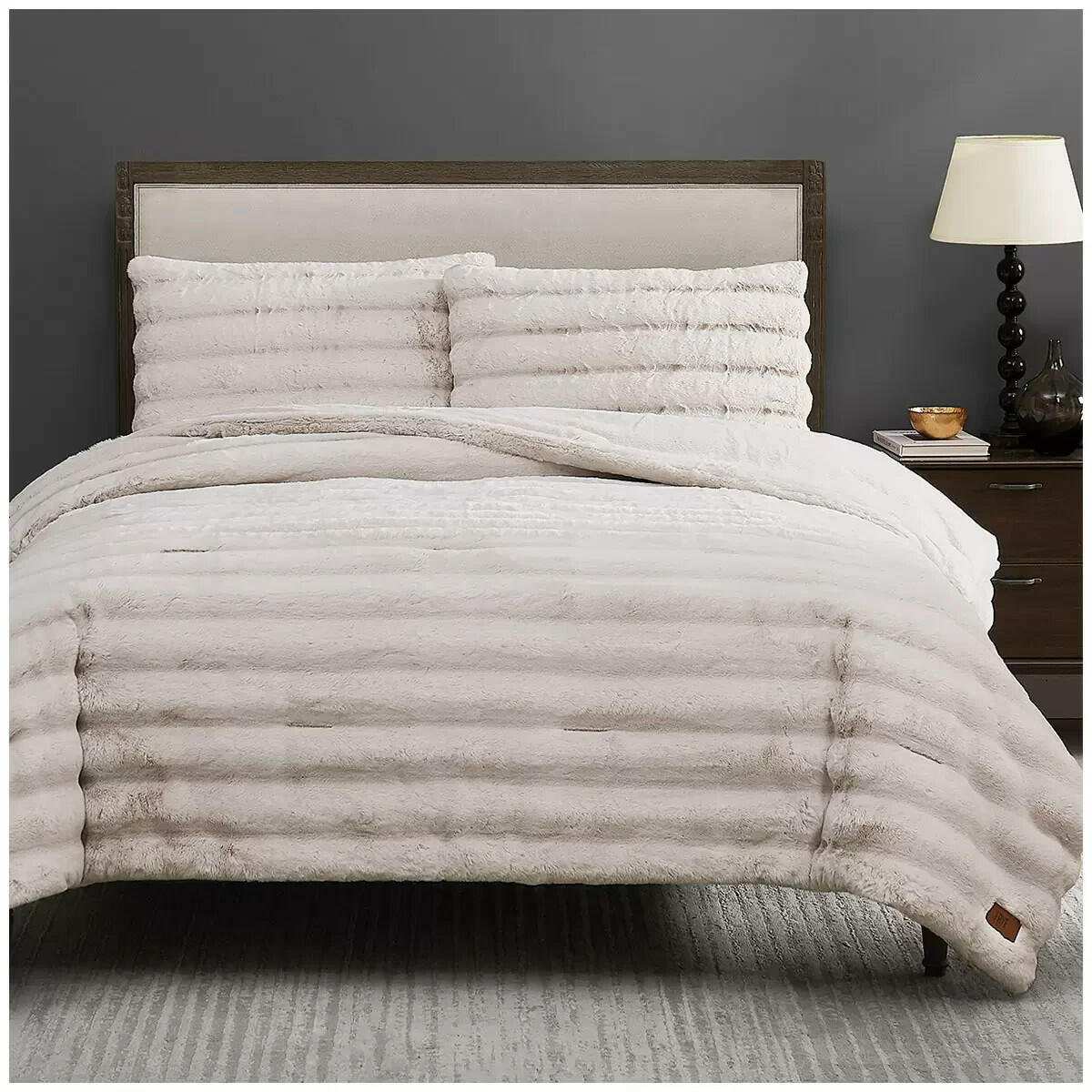 FRYE Faux Fur Comforter 3PC King