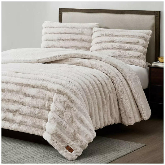 FRYE Faux Fur Comforter 3PC King