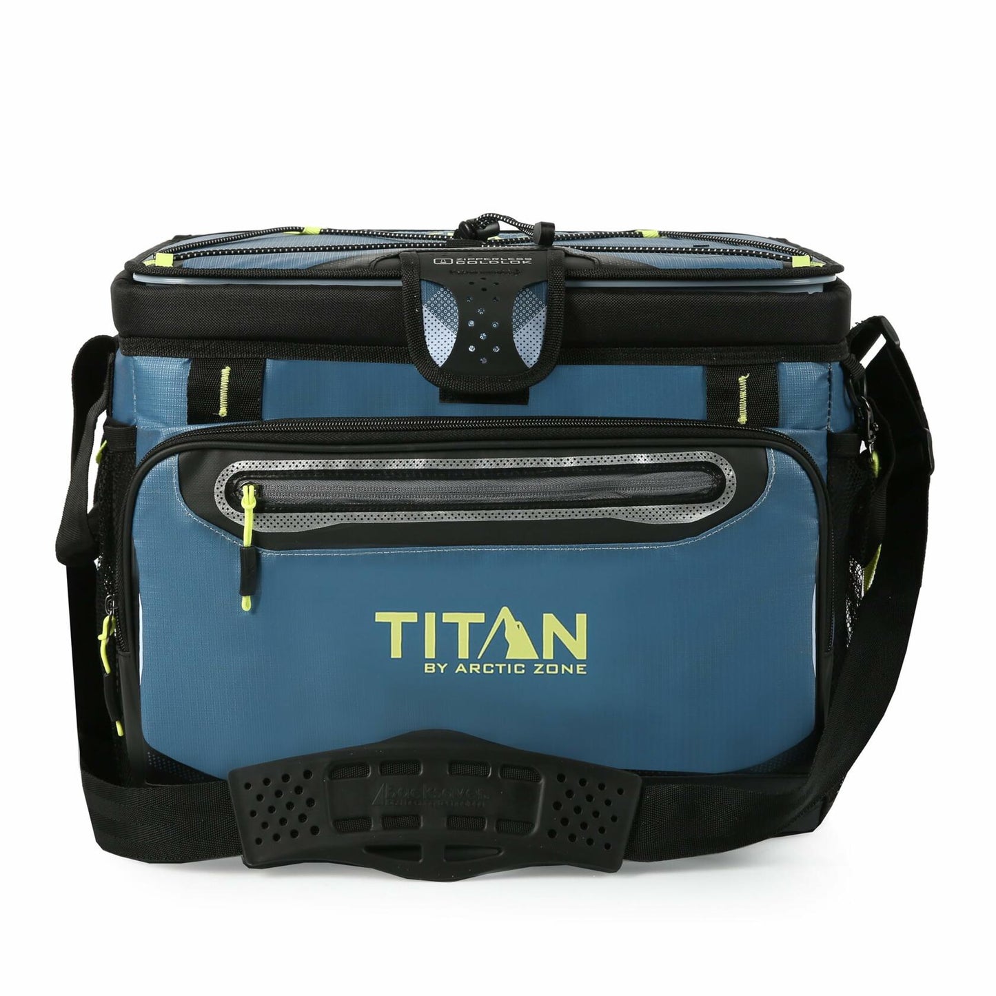 Titan by Arctic Zone 30 Can Zipperless Soft Cooler with HardBody Liner, Marine Blue