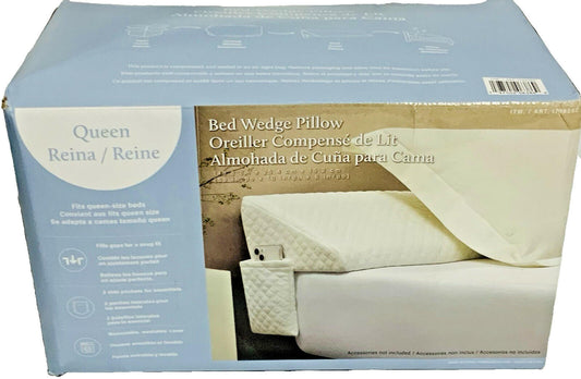 Essential Comfort Bed Wedge Pillow, Queen Size