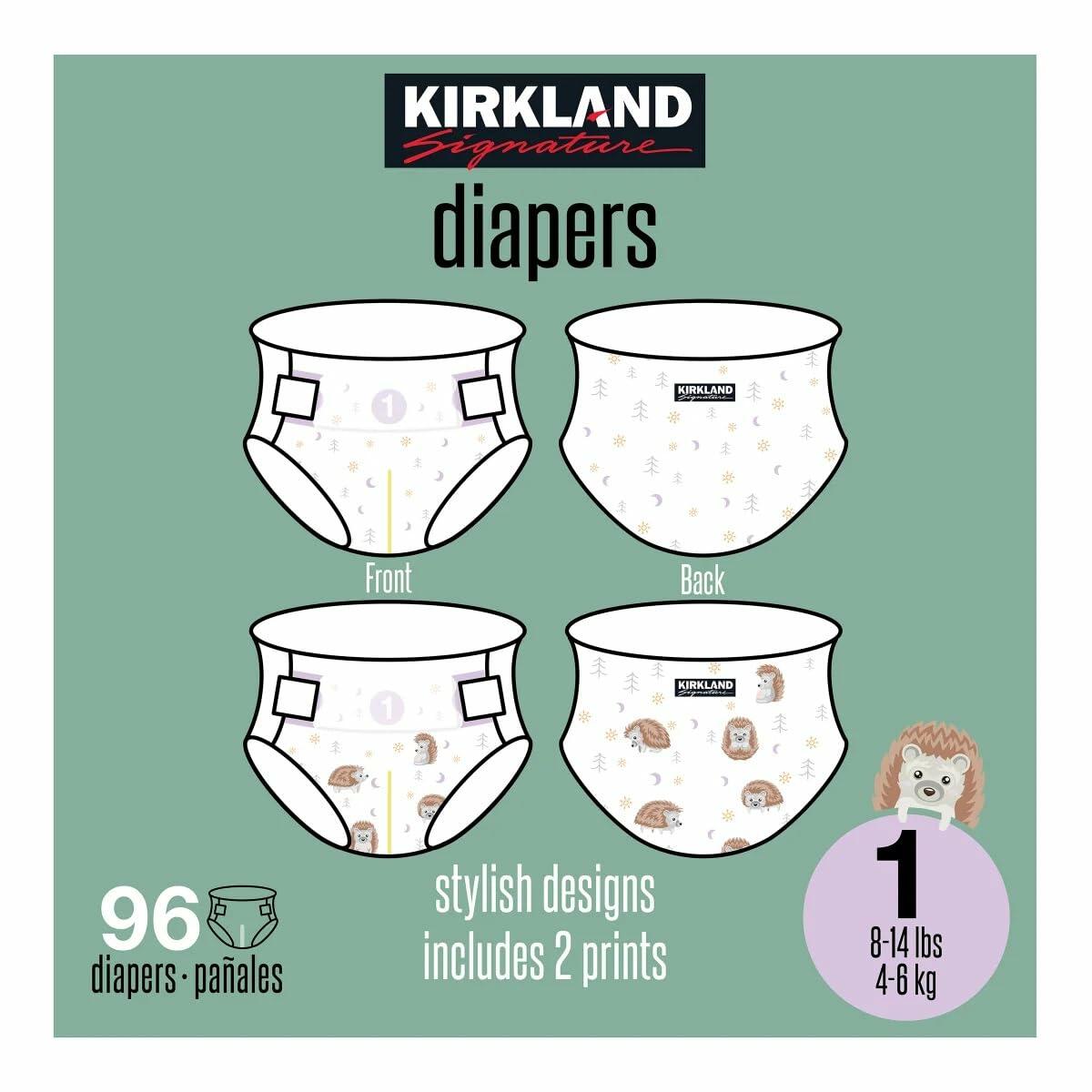 Kirkland Signature Diaper, Size 1, 96 Count