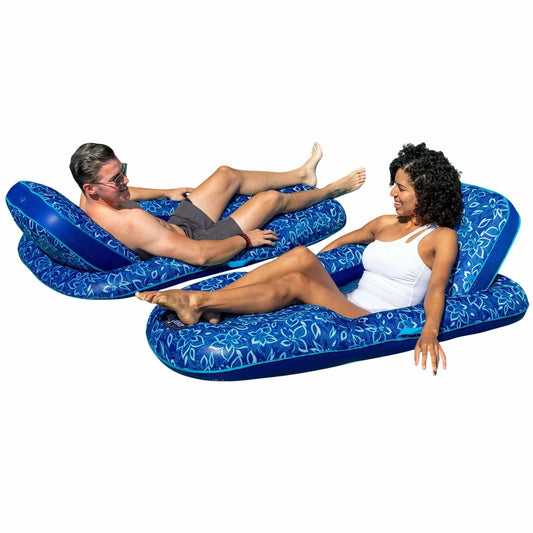 Aqua Luxury Pool Lounger, 2-Pack