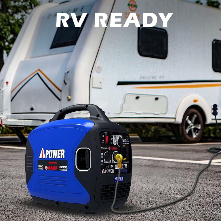 A-IPower 1600W Running / 2000W Peak Yamaha Powered Gas Inverter Generator