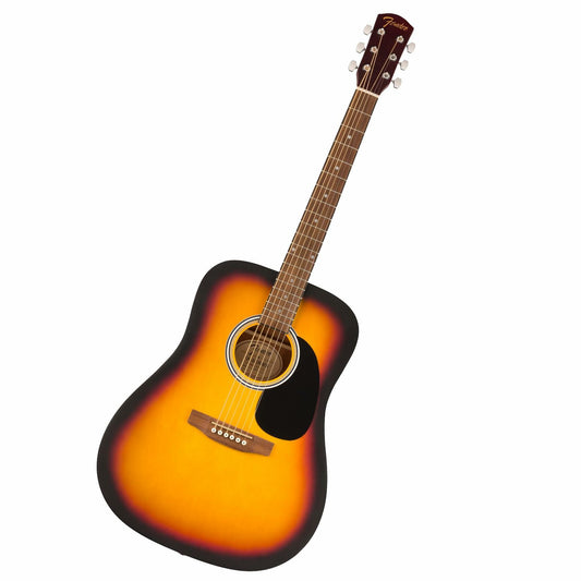 Fender FA-25 Dreadnought Acoustic Guitar, Beginner Guitar, Includes Free Lessons, Sunburst