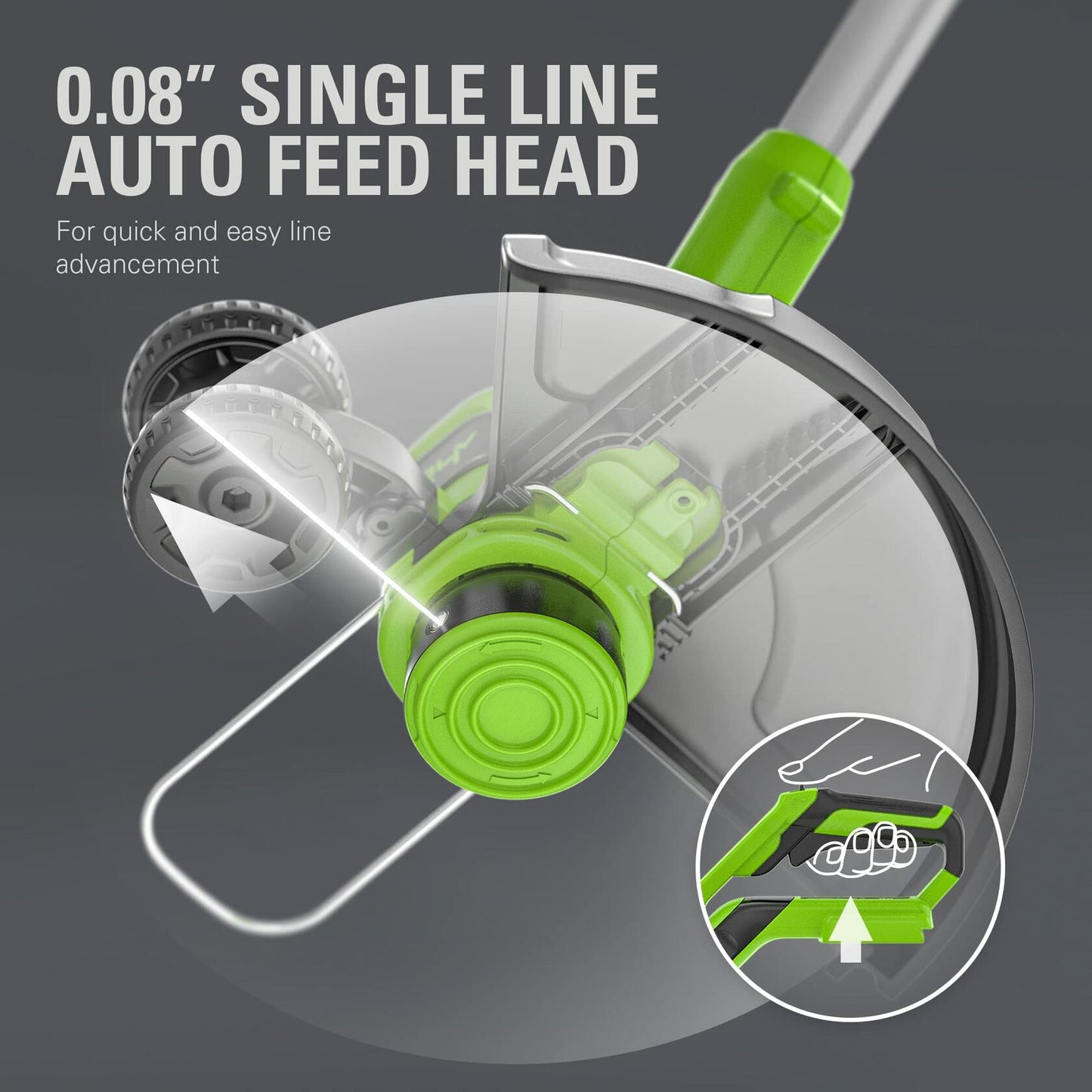 Greenworks 24V 13-Inch Brushless String Trimmer (Gen 2), 4.0Ah USB Battery and Charger Included