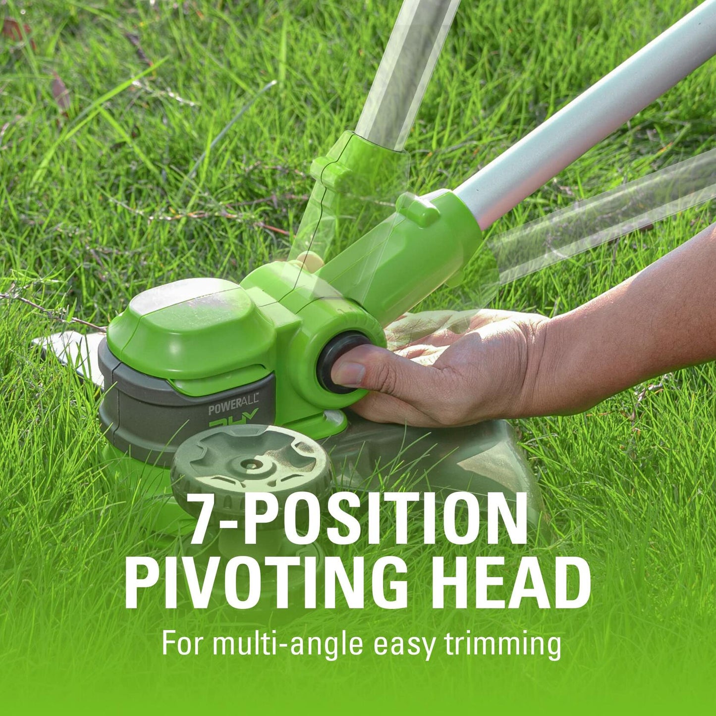 Greenworks 24V 13-Inch Brushless String Trimmer (Gen 2), 4.0Ah USB Battery and Charger Included