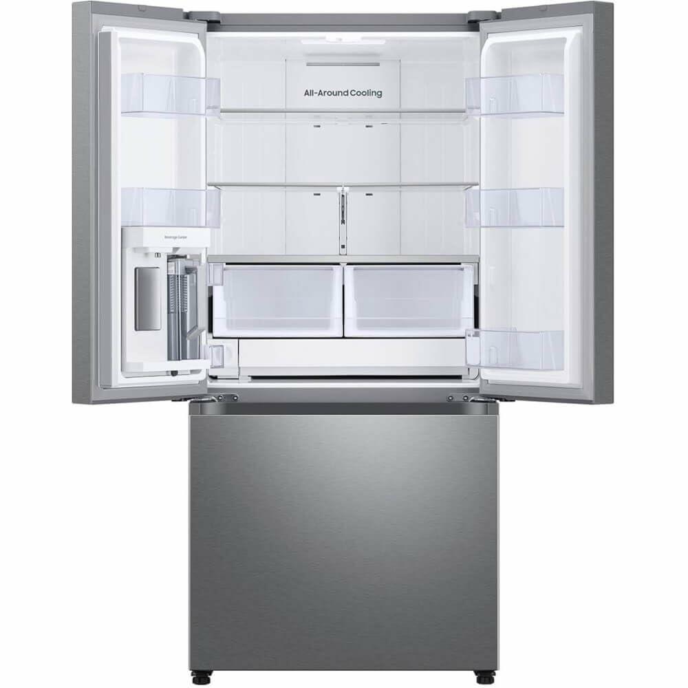 Samsung RF25C5551SR 25 Cu. Ft. Counter-Depth French Door Refrigerator with Dual Auto Ice Maker & Wi-Fi Smart Control – Fingerprint Resistant Stainless Steel