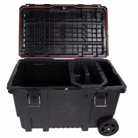 Husky 36.5 in. Black Heavy Duty Large Rolling Toolbox with Tool Tray and Keyed Lock