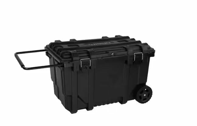 Husky 36.5 in. Black Heavy Duty Large Rolling Toolbox with Tool Tray and Keyed Lock