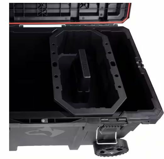 Husky 36.5 in. Black Heavy Duty Large Rolling Toolbox with Tool Tray and Keyed Lock