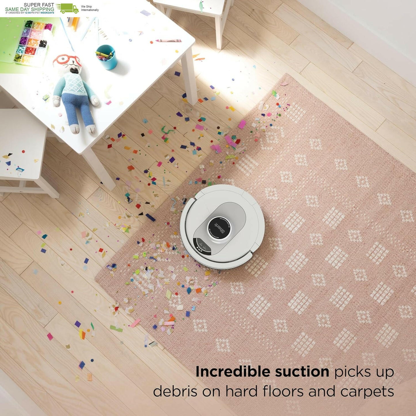 Shark AI Ultra Voice Control Robot Vacuum with Matrix Clean Navigation, Home Map