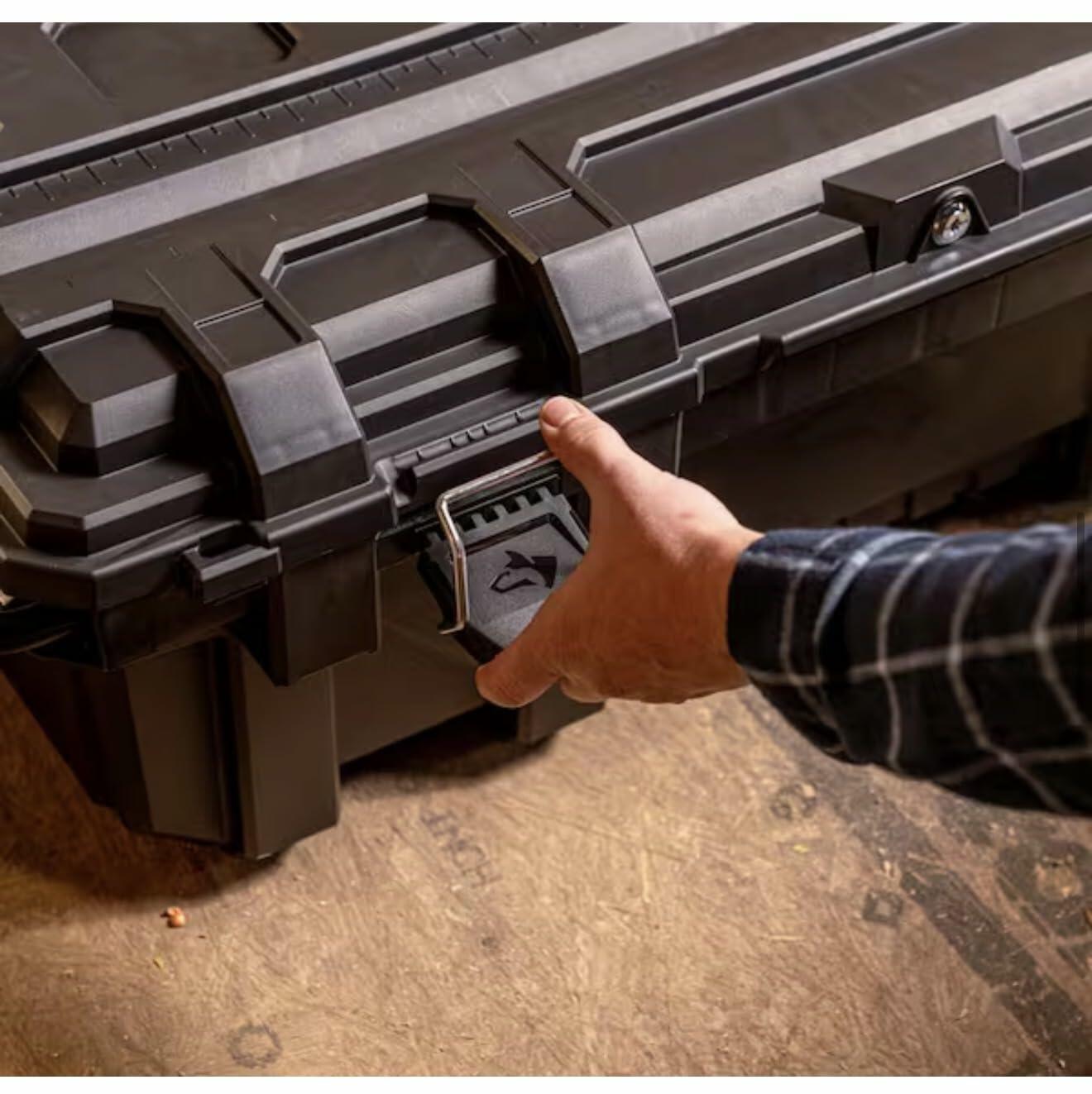 Husky Heavy Duty Rolling Toolbox with Keyed Lock and Tool Tray, Black, 36.5 Inch