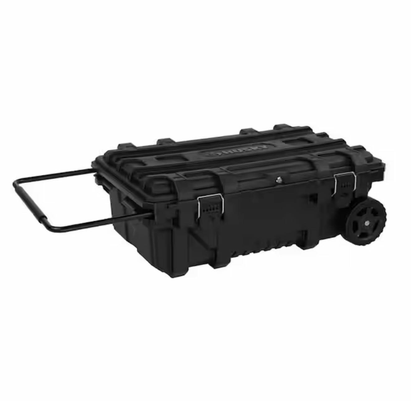 Husky Heavy Duty Rolling Toolbox with Keyed Lock and Tool Tray, Black, 36.5 Inch