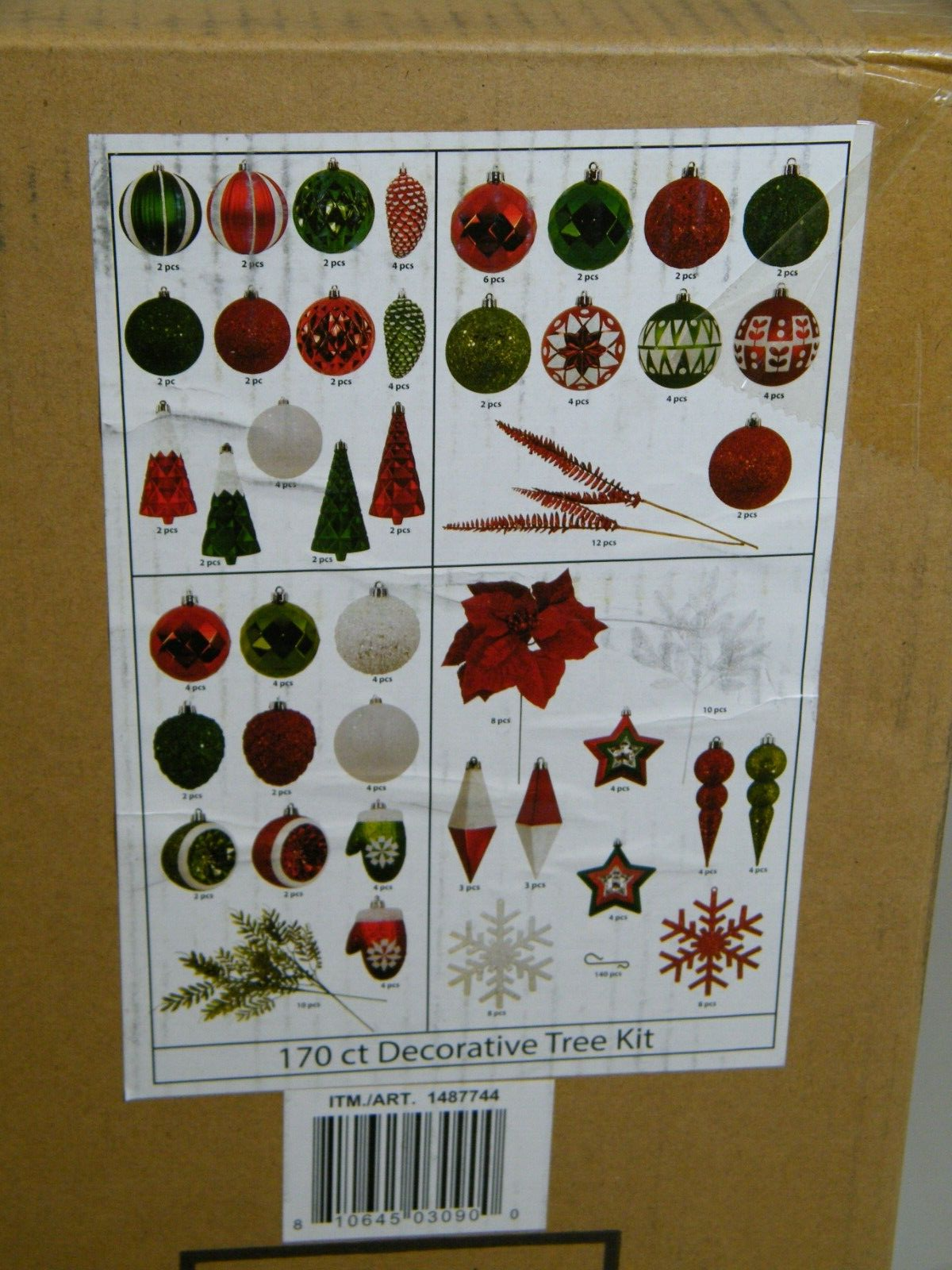 Tree Decorating Kit, 170-piece