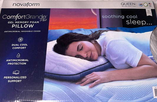 Novaform ComfortGrande Plus Gel Memory Foam Pillow