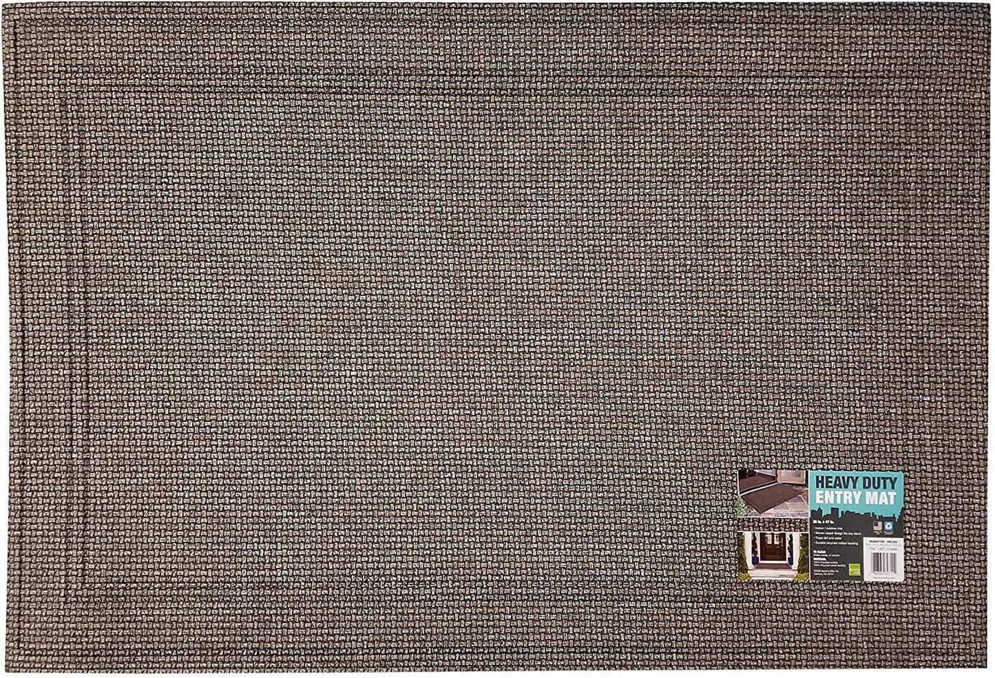 Apache Mills Manhattan Entrance Mat, Indoor/Outdoor, 30" X 47", Brown