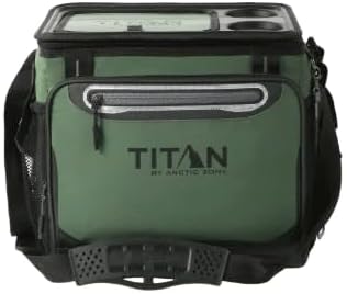 Titan 40-can Collapsible Cooler, Green - image 1