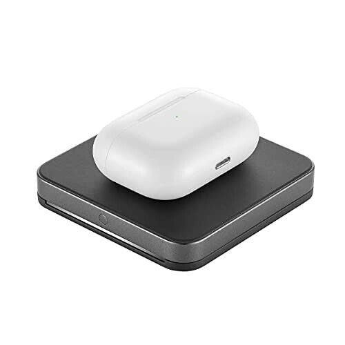 Ubiolabs (6Ft) 15W Wireless Charging Pad with Adapter (Pack of 2) - Black