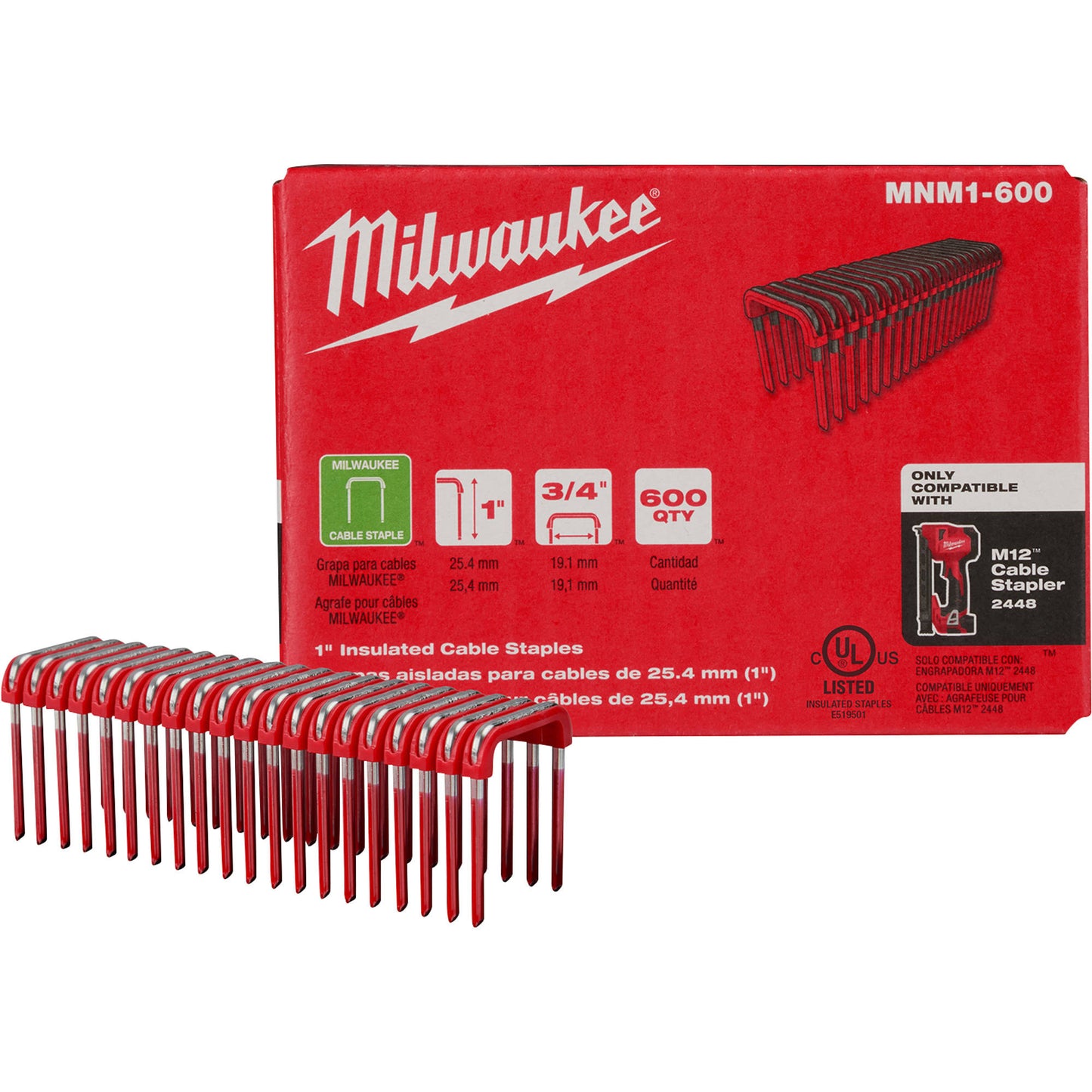 Milwaukee 1" Insulated Cable Staples