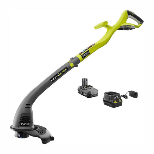 RYOBI ONE+ 18V 13 in. Cordless Battery String Trimmer/Edger with 4.0 Ah Battery and Charger