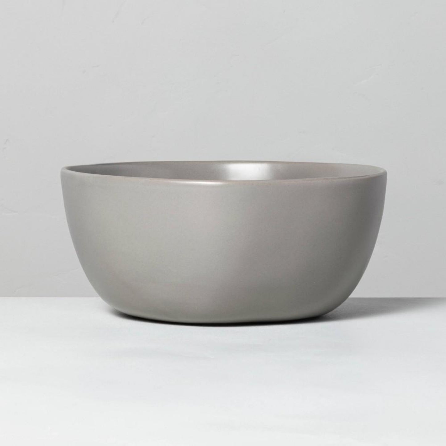 Large Stoneware Serve Bowl Matte Gray - 2 Pack