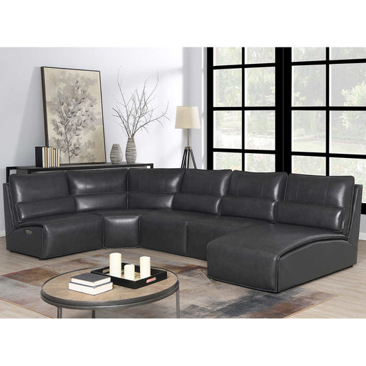 Williamton Leather Modular Power Reclining Sectional