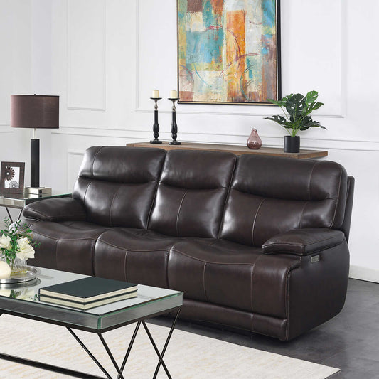 Ridgewin Leather Power Reclining Sofa