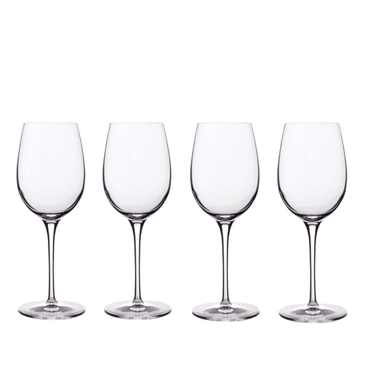 Luigi Bormioli Crescendo Set of 4 Chardonnay Glasses in Clear