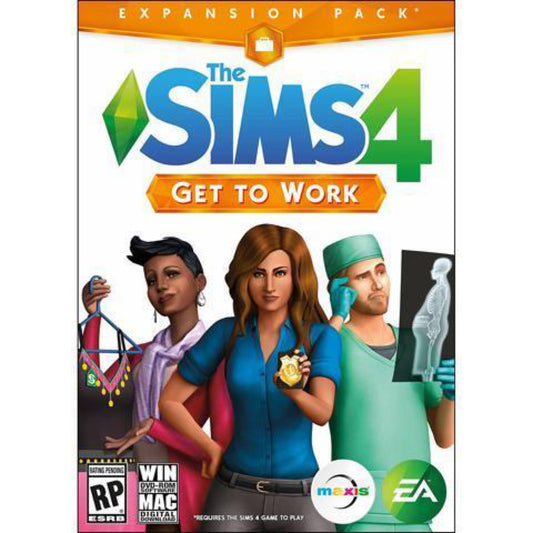 The Sims 4: Get to Work Expansion Pack Windows or MAC PC game